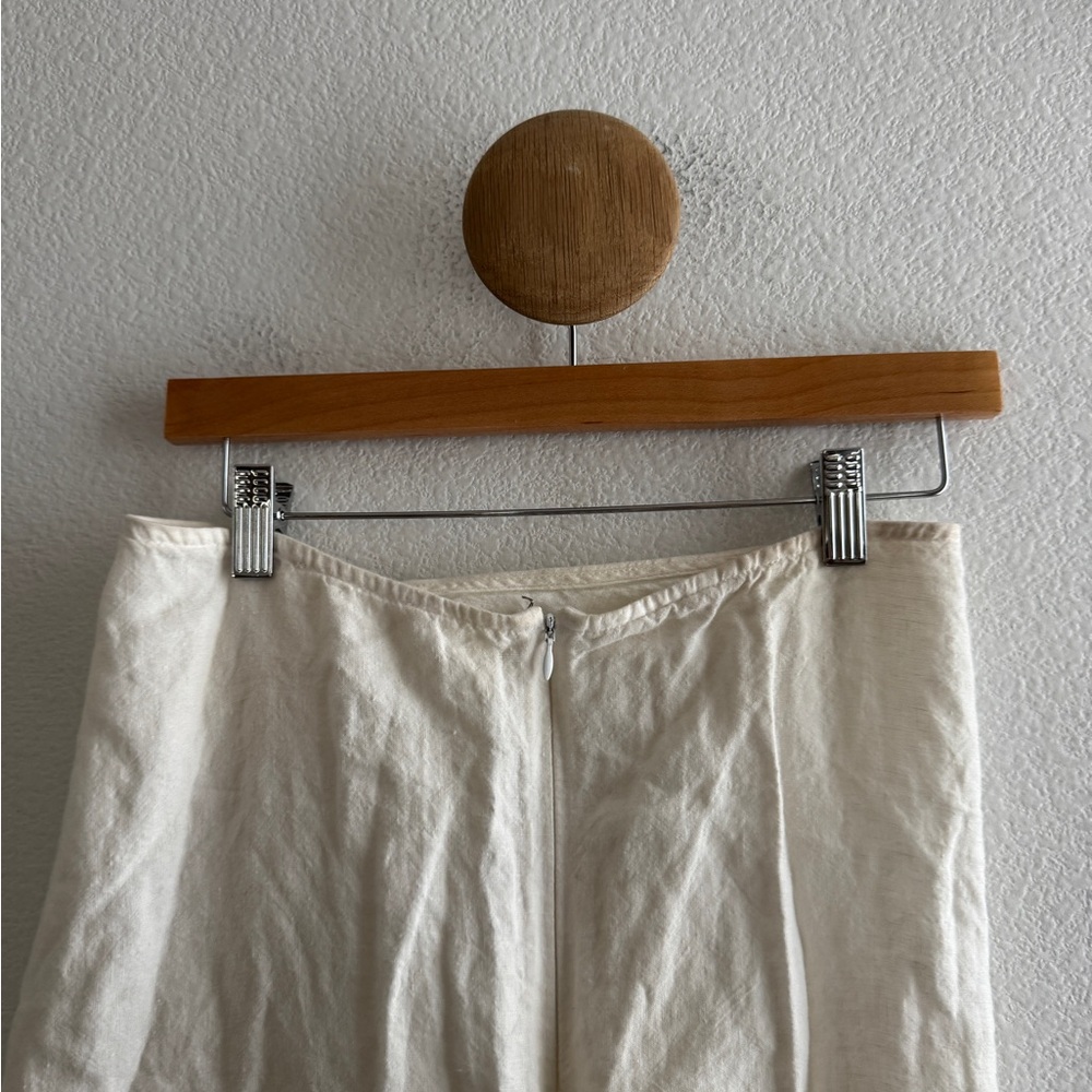 Natalie Rolt Bellini Linen Skirt White Maxi Cover Up Resort - Picture 4 of 10